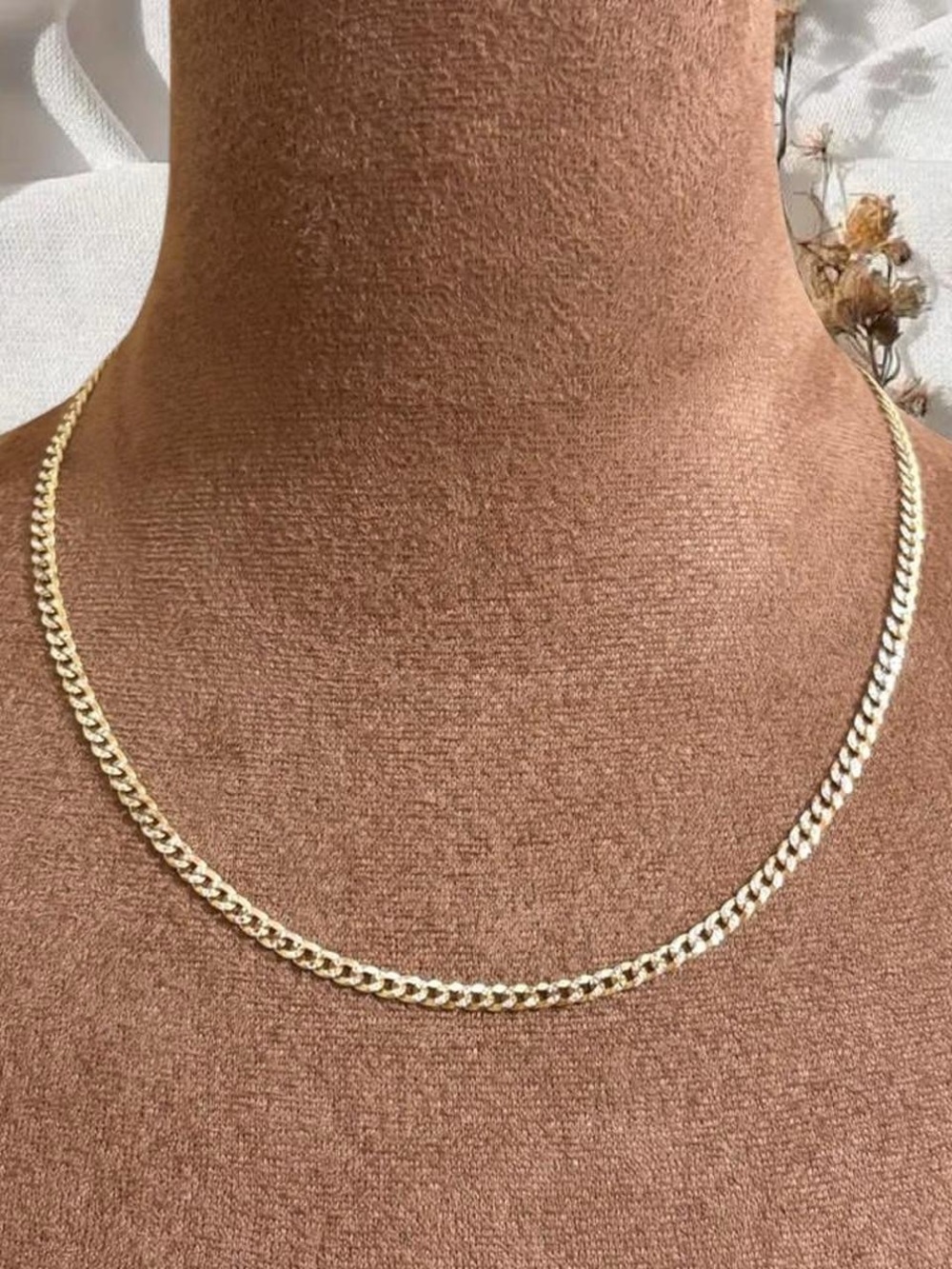 Italian 925 Sterling Silver 18” Curb Chain Necklace